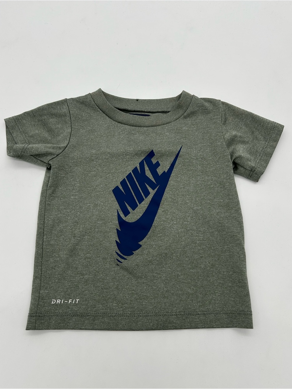Nike Olive Green Short-Sleeve Logo Tee Size 18M